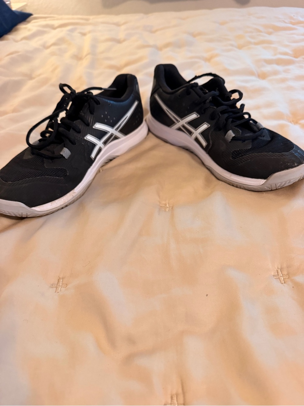 Asics Black and White Athletic Sneakers